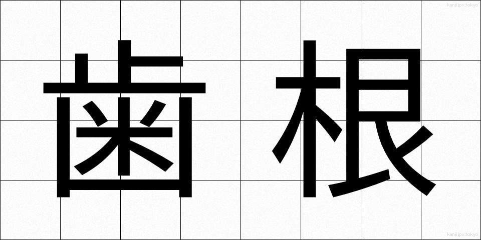 歯根 (しこん)