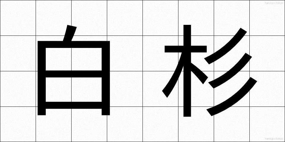 白杉 (しらすぎ)