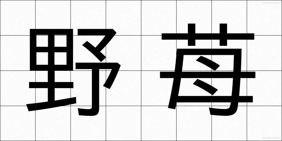 野苺 (のいちご)
