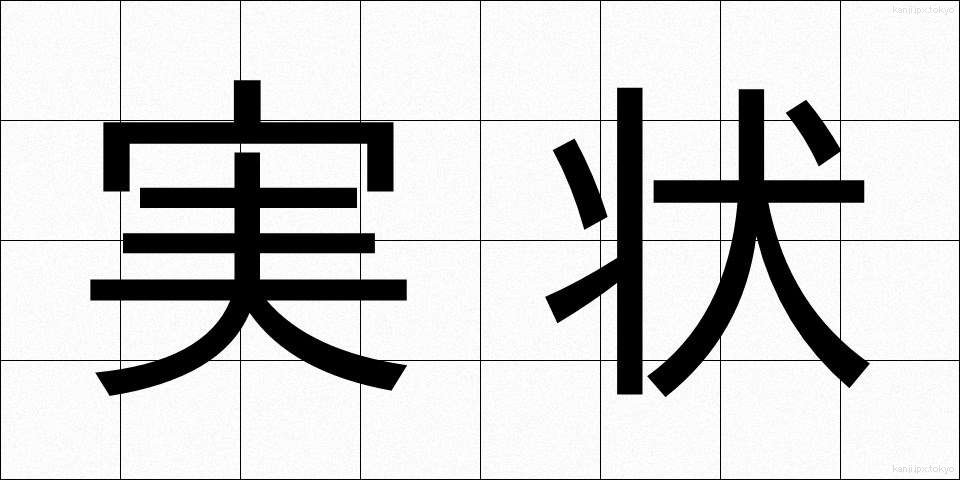 実状 (じつじょう)
