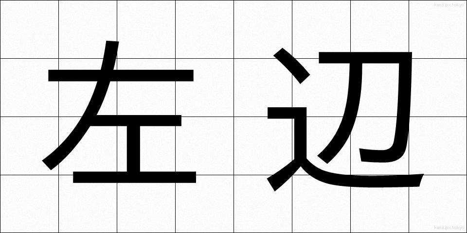 左辺 (さへん)