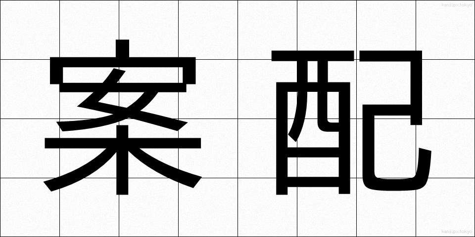 案配 (あんばい)