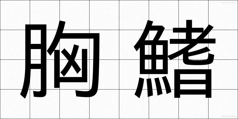 胸鰭 (きょうき)
