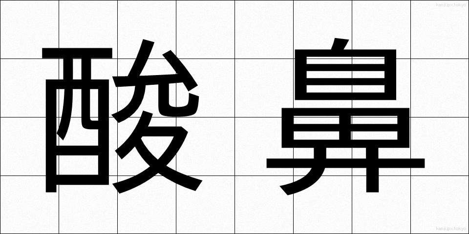 酸鼻 (さんび)
