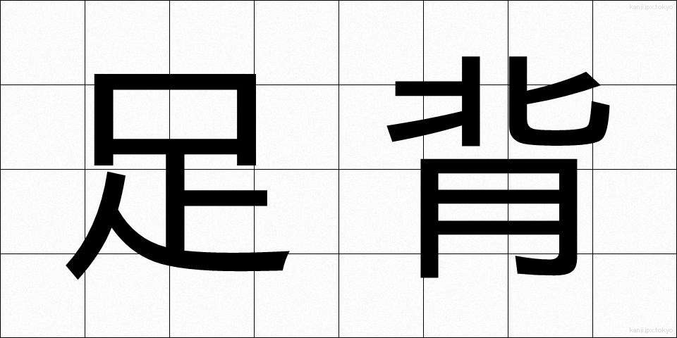 足背 (そくはい)