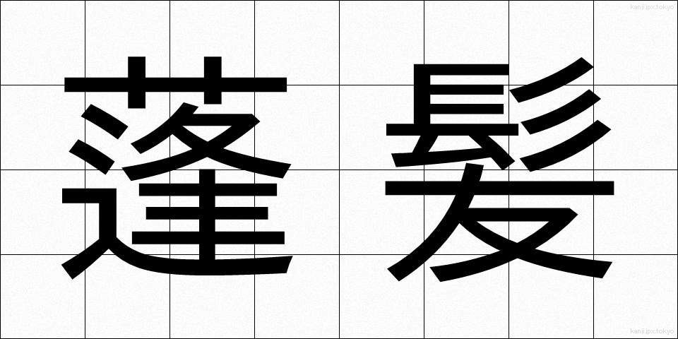 蓬髪 (ほうはつ)