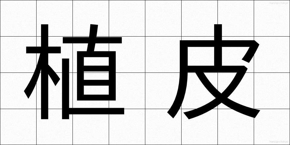 植皮 (しょくひ)