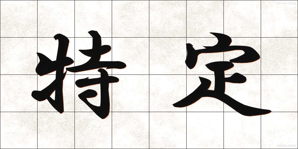 特定 (とくてい)