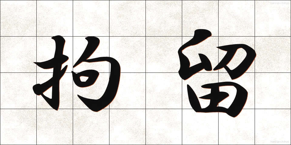 拘留 (こうりゅう)
