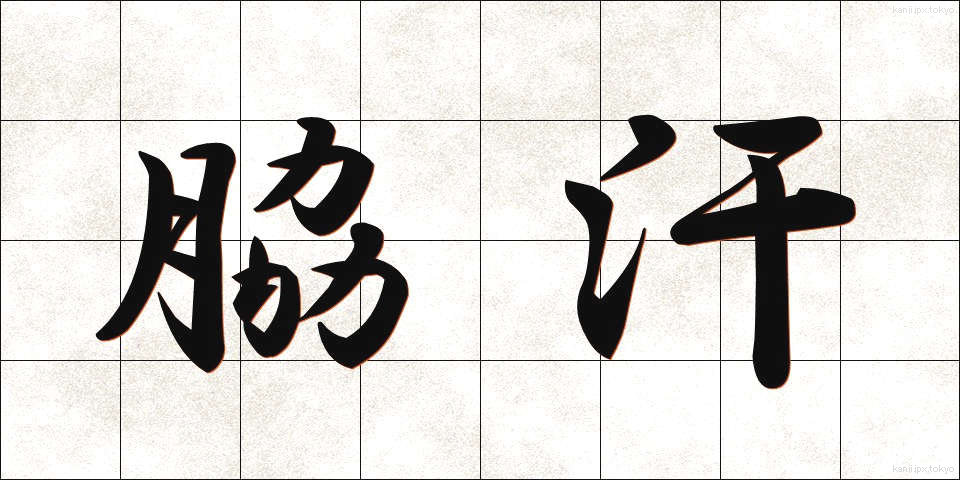 脇汗 (わきあせ)