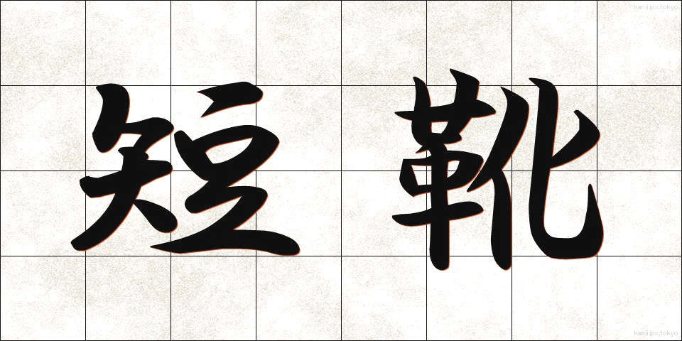短靴 (たんぐつ)