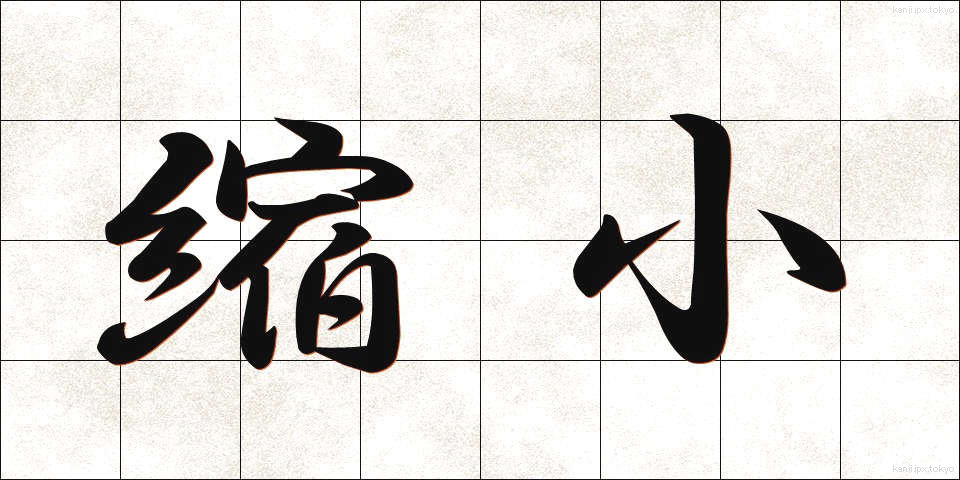 縮小 (しゅくしょう)