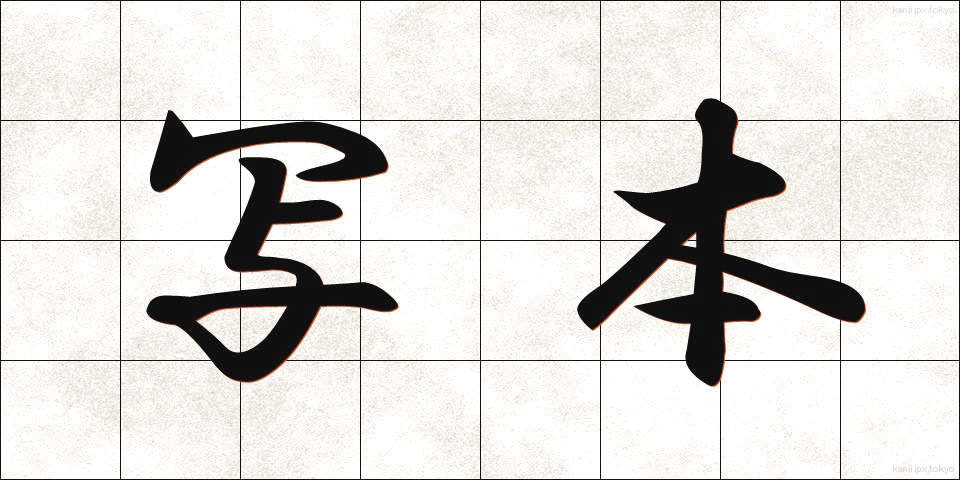 写本 (しゃほん)