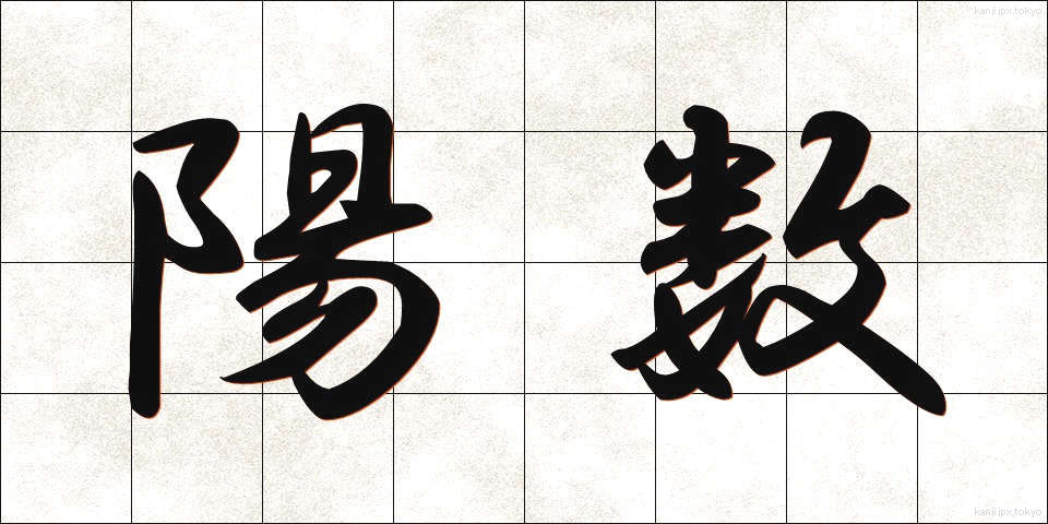 陽数 (ようすう)