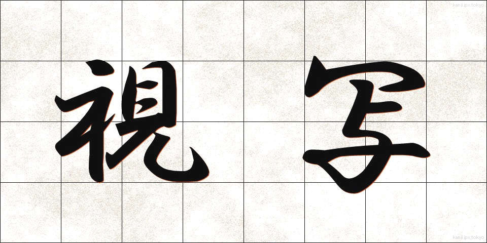 視写 (ししゃ)