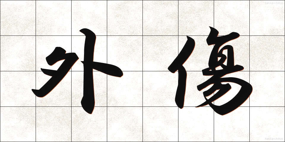 外傷 (がいしょう)