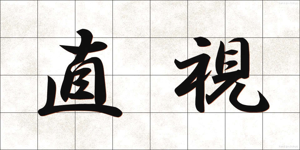 直視 (ちょくし)