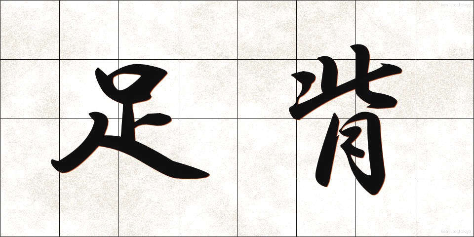 足背 (そくはい)