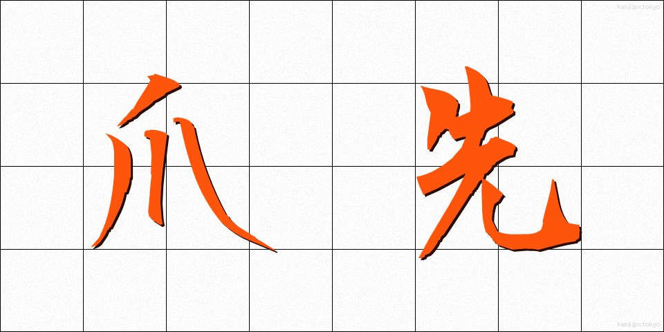 爪先 (つまさき)