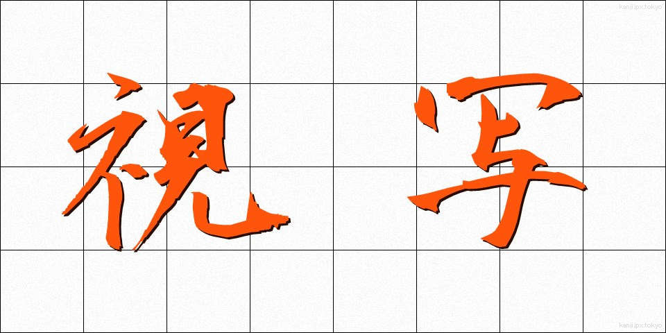 視写 (ししゃ)
