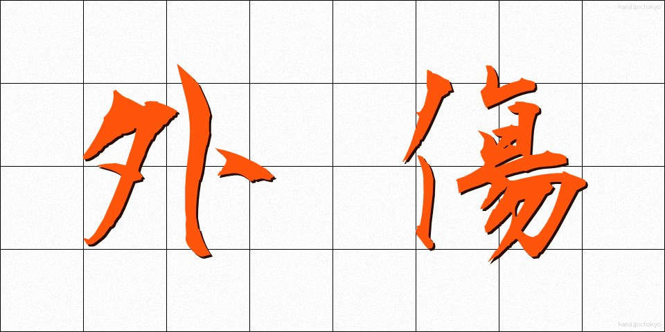 外傷 (がいしょう)