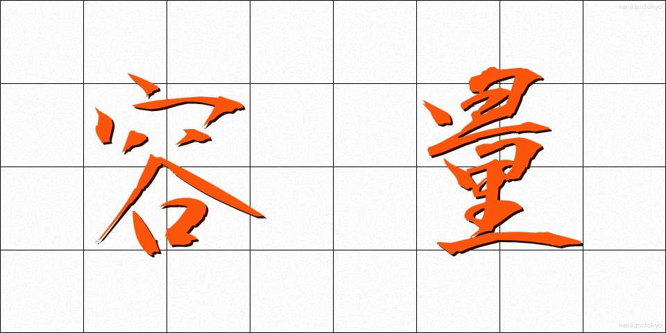 容量 (ようりょう)