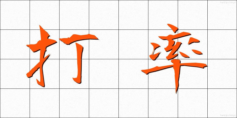 打率 (だりつ)