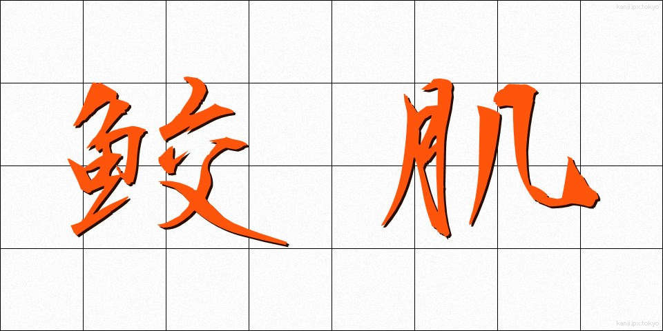 鮫肌 (さめはだ)