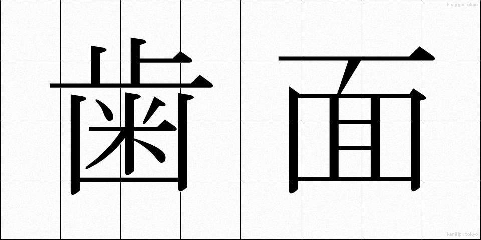 歯面 (しめん)