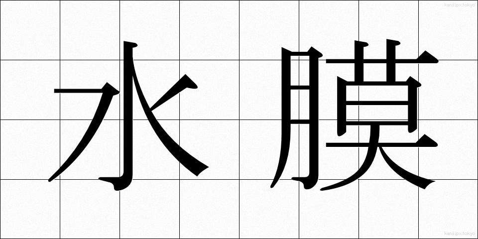 水膜 (すいまく)