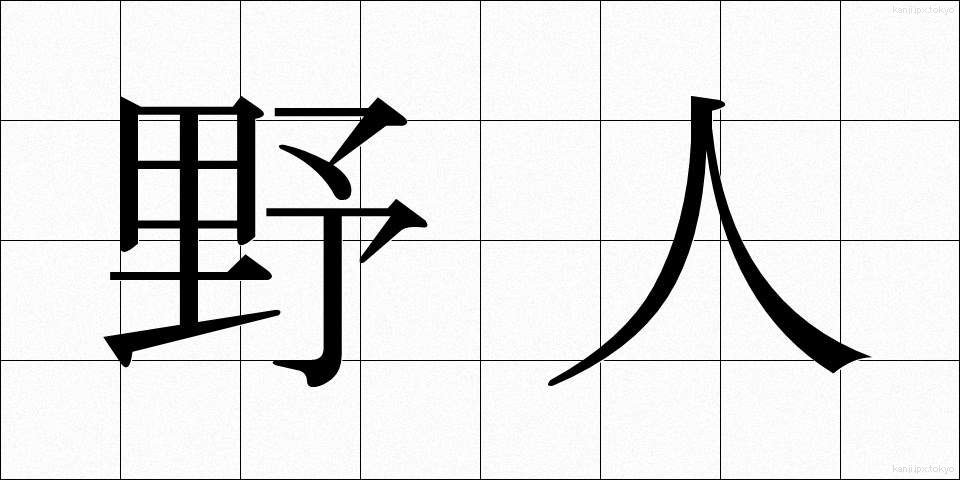 野人 (やじん)