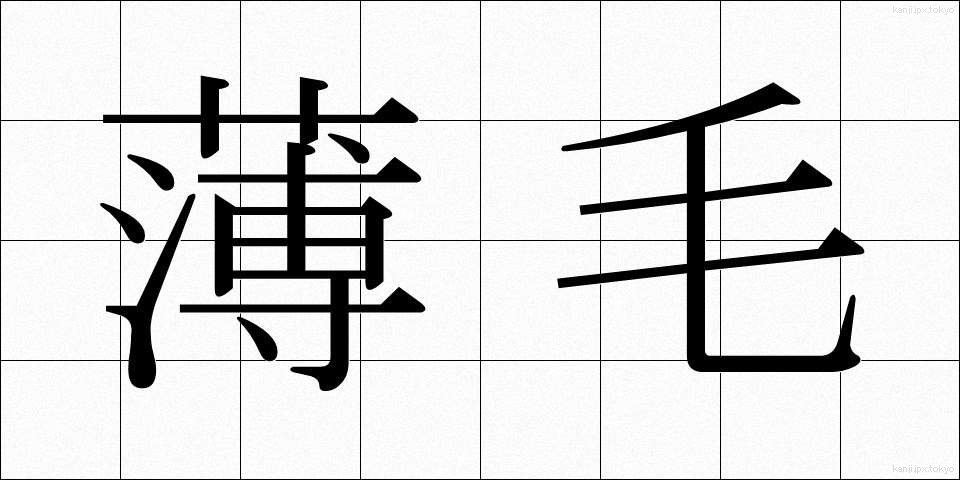 薄毛 (うすげ)