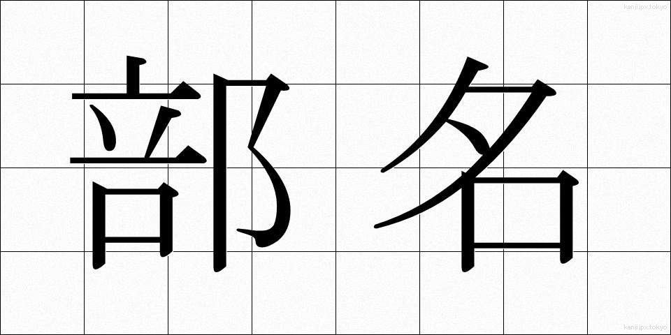 部名 (ぶめい)