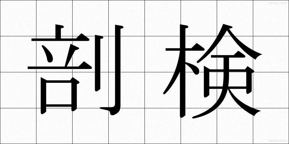 剖検 (ぼうけん)