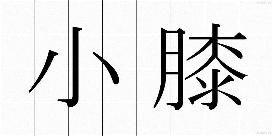 小膝 (こひざ)