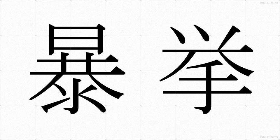 暴挙 (ぼうきょ)