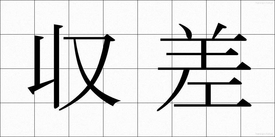 収差 (しゅうさ)