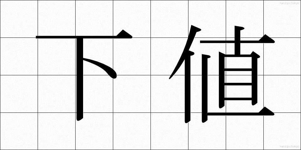 下値 (したね)