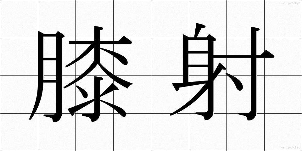 膝射 (しっしゃ)