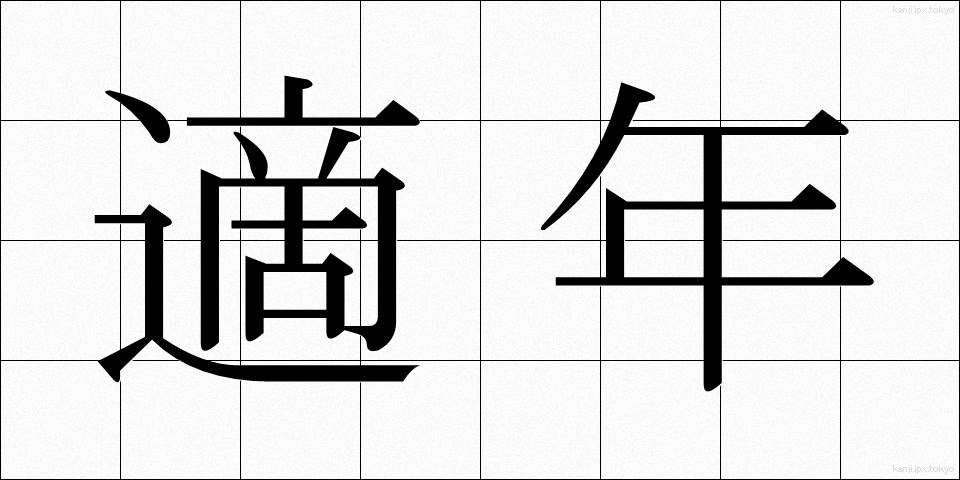 適年 (てきねん)