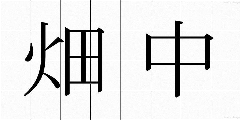 畑中 (はたなか)
