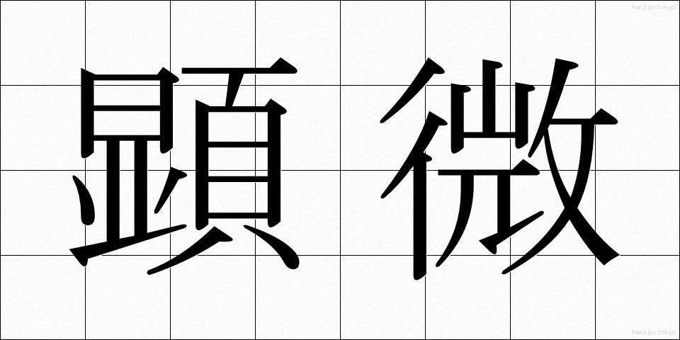 顕微 (けんび)