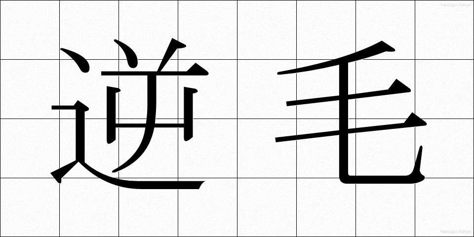 逆毛 (ぎゃくげ)