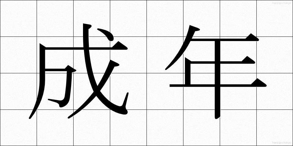 成年 (せいねん)