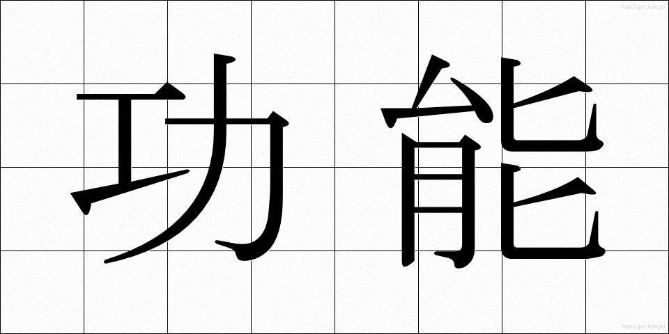 功能 (こうのう)