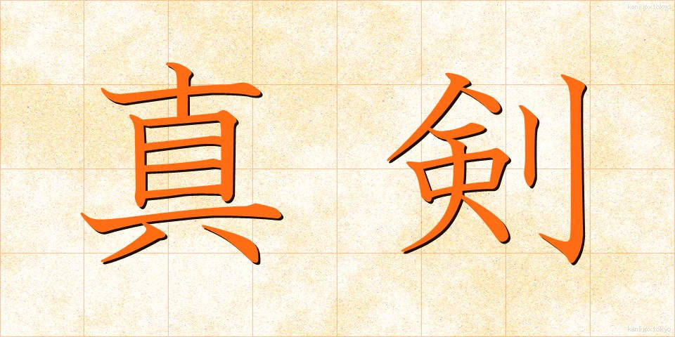 真剣 (しんけん)