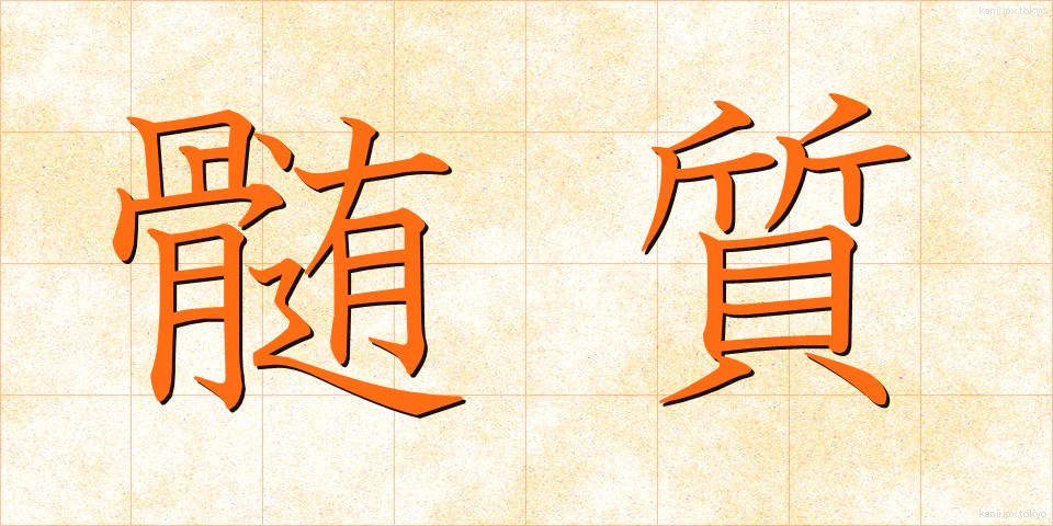 髄質 (ずいしつ)