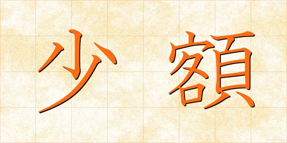 少額 (しょうがく)