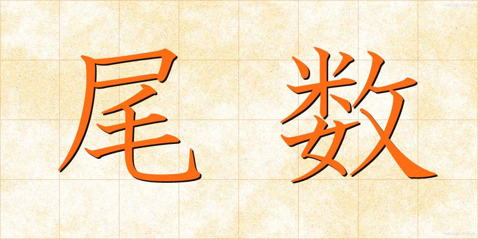 尾数 (びすう)