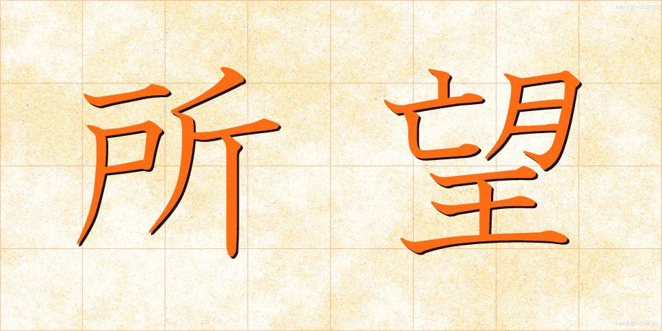 所望 (しょもう)